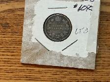 1908 CANADIAN Ten Cent Coin !
