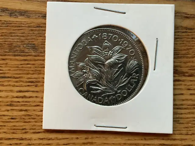 1870-1970 CANADIAN Manitoba One Dollar Coin !