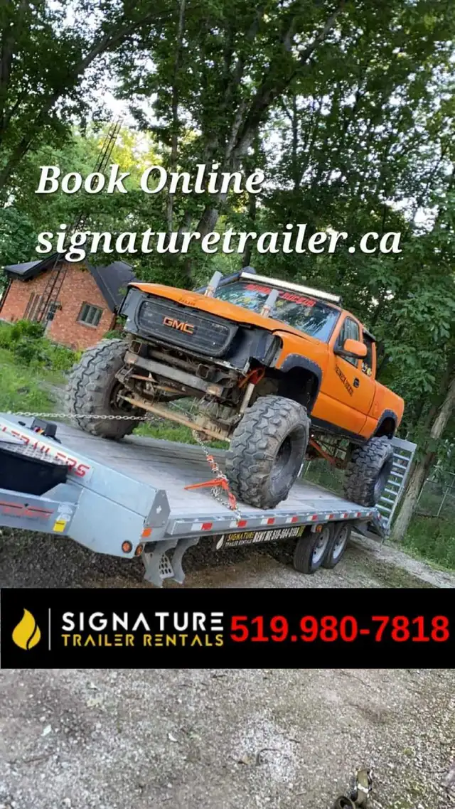 deckover trailer 20'bed  5' beavertail