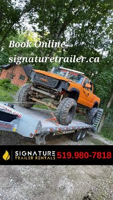 deckover trailer 20'bed  5' beavertail