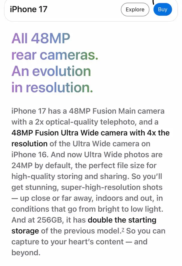 White IPhone 17