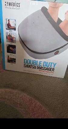 homedics double duty shiatsu massager with heat