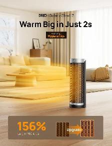 DREO Space Heater Upgraded 1500W Fast Heating Electric Ceramic w - Photo 2