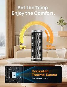 DREO Space Heater Upgraded 1500W Fast Heating Electric Ceramic w - Photo 4