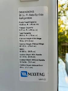 Maytag fridge $500 obo 'as is' (delivery avail. Stoves to match - Photo 5