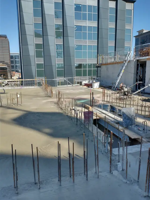 concrete patio freshly poured. // contact 647-295-2908\\
