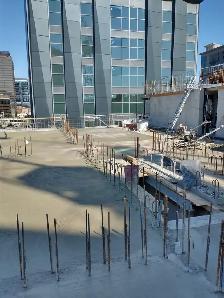 concrete patio freshly poured. // contact 647-295-2908\\