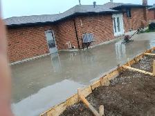 concrete patio freshly poured. // contact 647-295-2908\\ - Photo 3