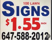 Poly bag signs $1,55