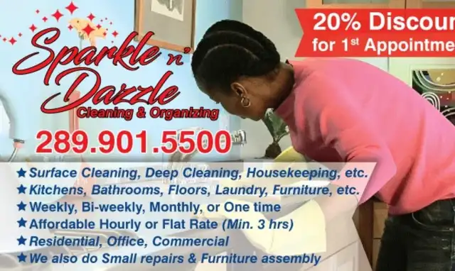 Cleaning Ladies with supplies