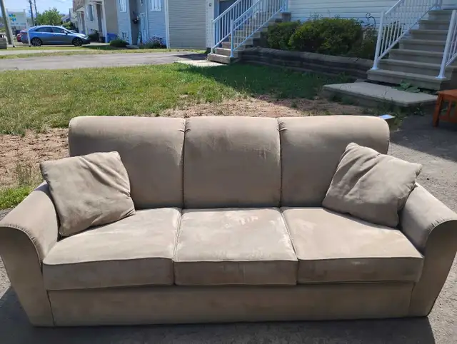 3 Sofa Couch in Great Condition with 2 Pillows $250