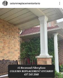 PORCH COLUMNS. ALL ONTARIO.  FIBERGLASS - PVC - ALUMINUM - Photo 3