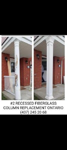 PORCH COLUMNS. ALL ONTARIO.  FIBERGLASS - PVC - ALUMINUM - Photo 7