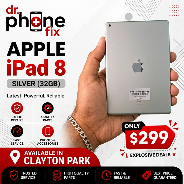 iPad 8 32GB Unlocked – $299 (1-Year Warranty)