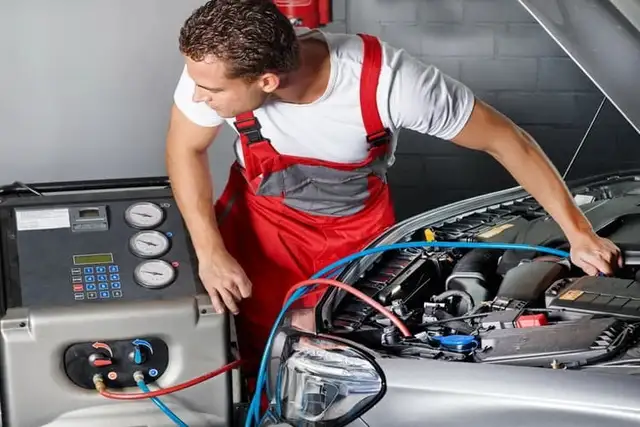 CAR AC RECHARGE AC SERVICES AC COMPRESSOR CHANGE