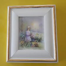 2 CADRES NEUFS SIGNÉS, BLANC GOLD, GARCON FILLE: $20.00 CHACUN - Photo 3