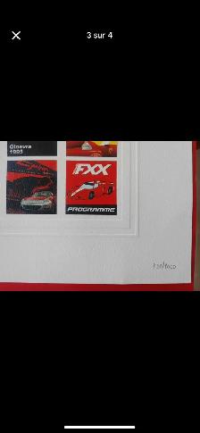 Affiche Ferrari 60 ans en 60 symboles 834/1000 - Photo 2