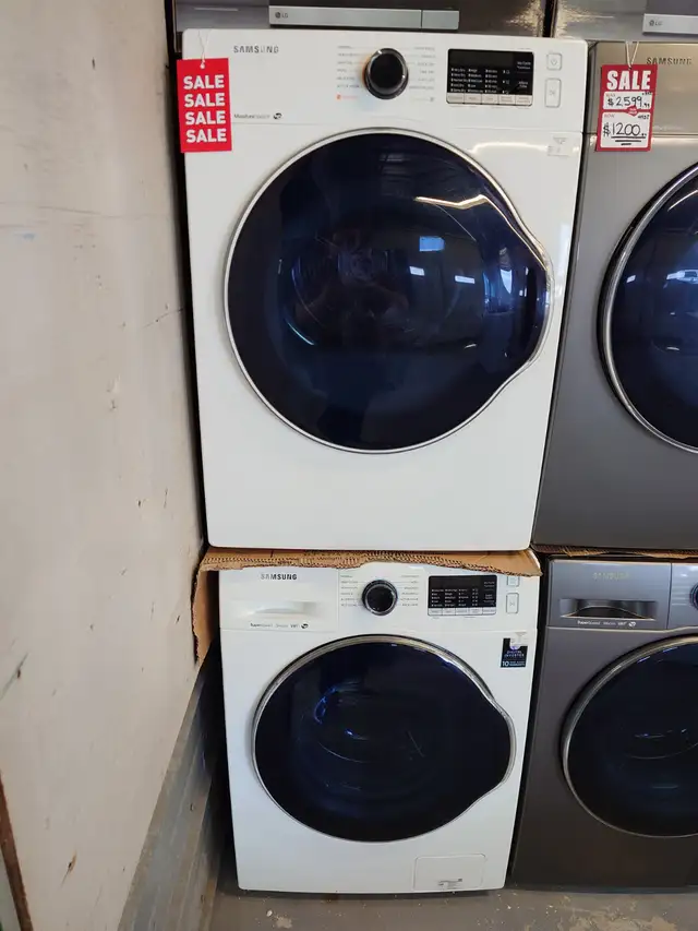 Samsung '24' White Front Load Washer / Dryer Set on Sale‼️