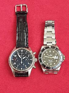 Iwc Schaffhausen 40mm day date, chronographe with box $7000 - Photo 2