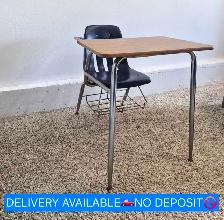 DELIVERY AVAILABLE Standard Student Desk with Attached Chair