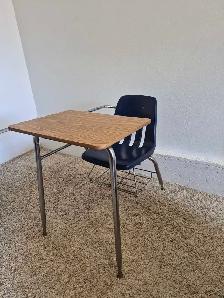 DELIVERY AVAILABLE Standard Student Desk with Attached Chair - Photo 5