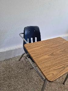 DELIVERY AVAILABLE Standard Student Desk with Attached Chair - Photo 6
