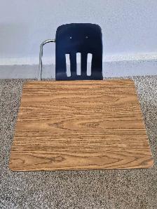 DELIVERY AVAILABLE Standard Student Desk with Attached Chair - Photo 7
