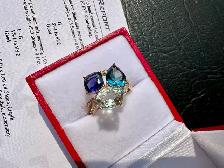 #818 - 14kt Yellow Gold, Effy Dinner Ring, Size 5 3/4 - Photo 5