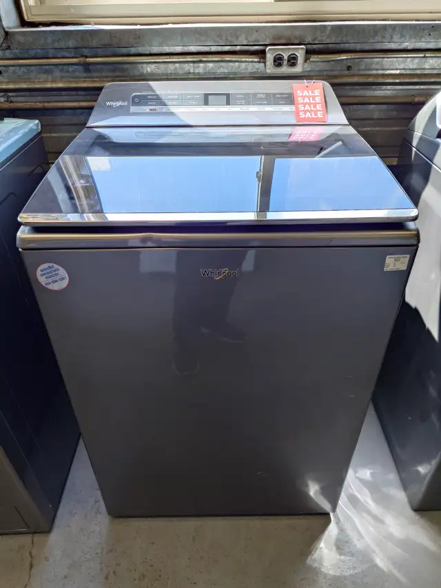 Whirlpool '27' Chrome Shadow Top Load Washer on Sale‼️