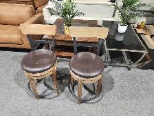 Pair of Rustic Counter-Height Bar Stools - $100 CASH for 2! - Photo 2