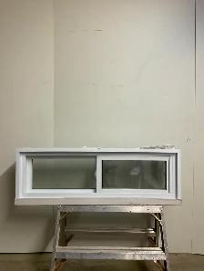 10890CP Fenêtre Coulissante PVC Blanc 2 sect 1 ouvr 47 x 15 3/4 - Photo 2