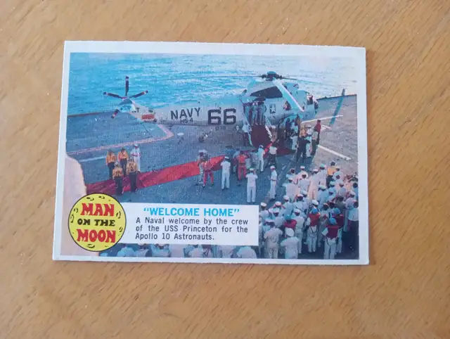 Carte Man on the Moon Topps 1969 Welcome Home 32A (270726-047)