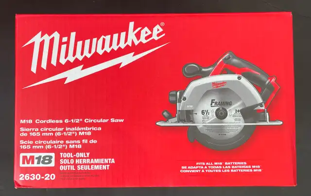 MILWAUKEE M18 Cordless 6-1/2" CIRCULAR SAW 2630-20
