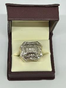 10k Men's Estate Diamond Statement Ring