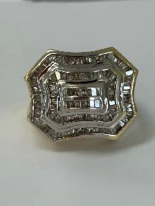 10k Men's Estate Diamond Statement Ring - Photo 2