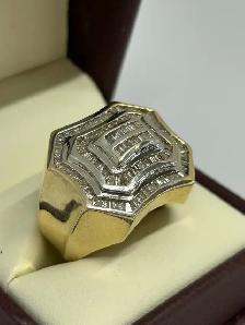 10k Men's Estate Diamond Statement Ring - Photo 6