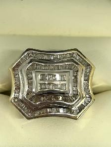 10k Men's Estate Diamond Statement Ring - Photo 8