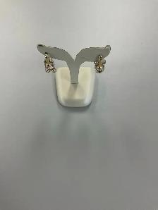 18k gold earrings 8.66g  with diamonds