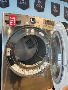 LG "27" Grey Stainless Steel Front Load Laundry Pair - Photo 2