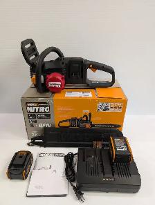 (B4745) Worx WG385 Chainsaw With two Batteries and Charger
