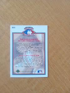 Carte Baseball Hank Aaron Upper Deck Hologramme HH1 (270726-017) - Photo 2
