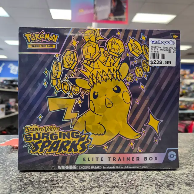 NEW Pokémon Scarlet & Violet Surging Sparks Elite Trainer Box!