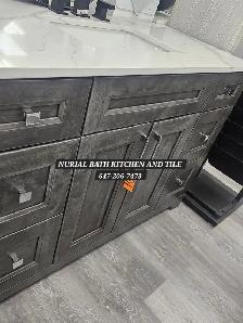 Blue Vanity, Kitchen Cabinet, Mirror Toilet - Photo 7