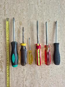 Lot de Six Tournevis