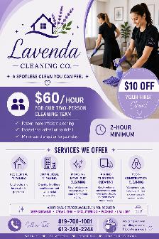 House Cleaning | $60/Hour | Two-Person Team