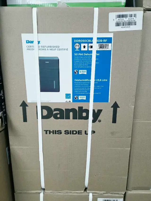 Déshumidificateur Danby 50 pintes