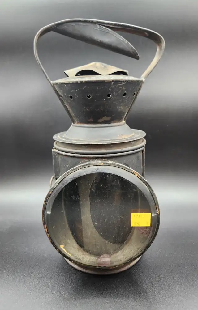 Hiram Piper Red/Blue Railroad Lantern