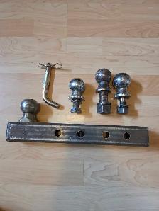 2×2' ball hitch c/w 4 balls 1 7/8' & 2'
