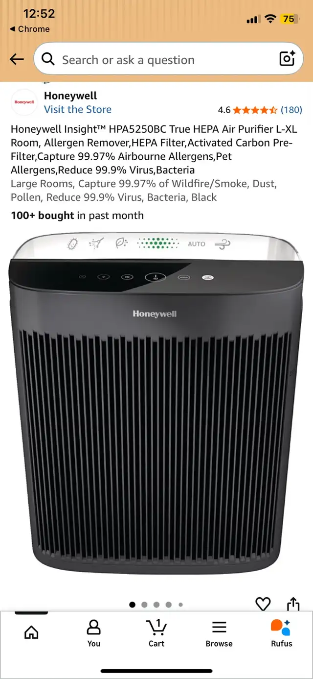 Large HONEYWELL AIR PURIFIER