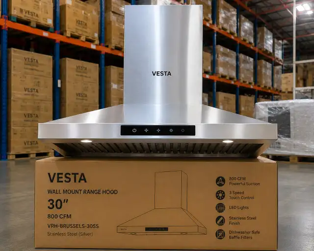 Vesta Atlanta 30-inch Stainless Steel Range Hood